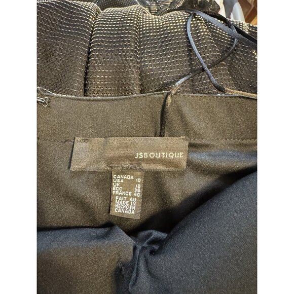 Vintage JS Boutique Ruffle Dress Gradient Silver Black Whimsigoth 10 Costume - Picture 11 of 16